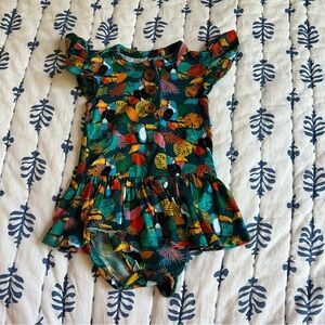 EUC Posh Peanut Twirl Skirt Bodysuit Dress